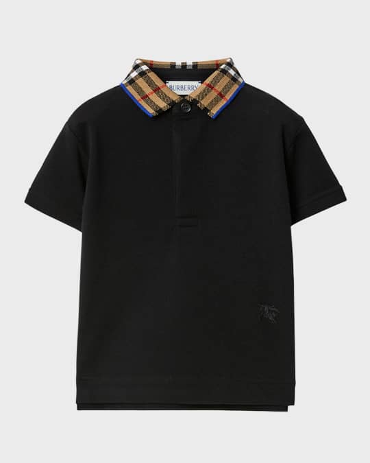 ゆ*ま様 【BURBERRY】 Half sleeve Polo-shirt Burberry Logo Embroidered Short Sleeved Polo Shirt, Size