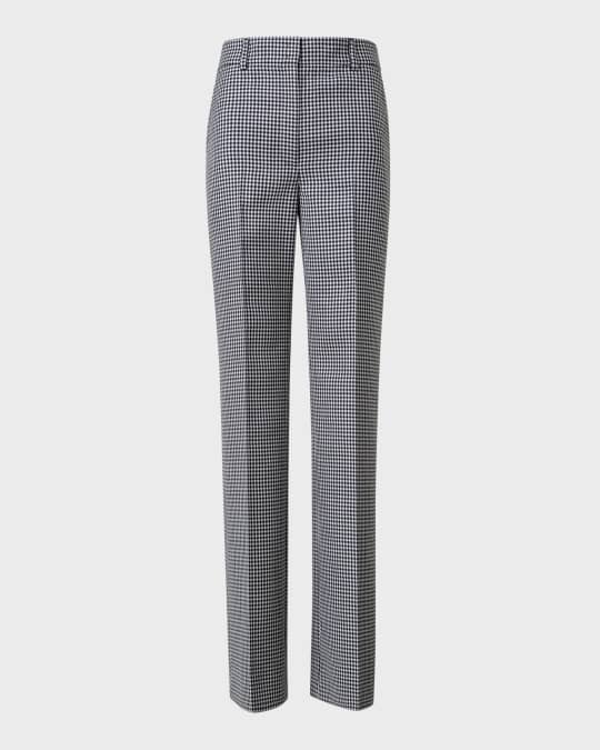 Florine Double-Face Wool Straight-Leg Pants 