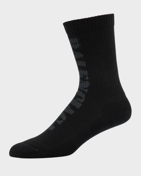 Men's Tonal Logo Crew Socks