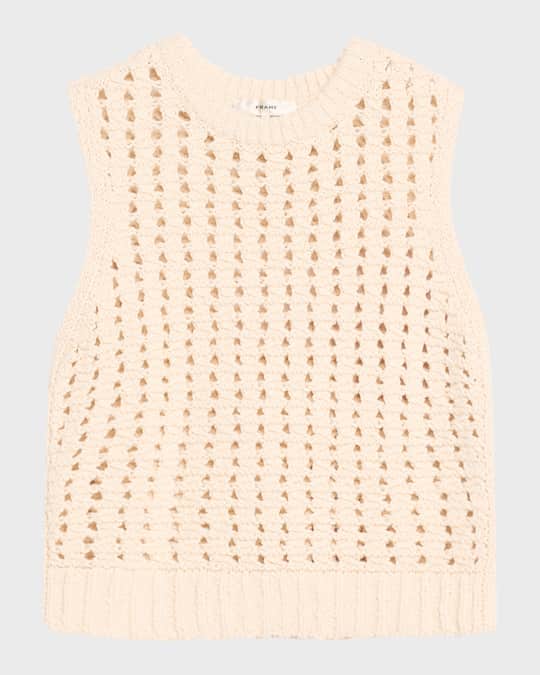 FRAME Tape Yarn Sweater Vest | Neiman Marcus