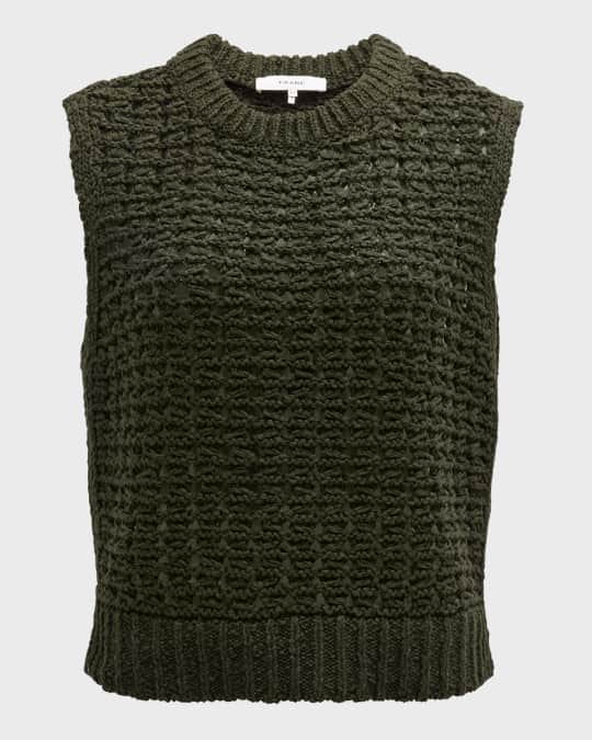 FRAME Tape Yarn Sweater Vest | Neiman Marcus