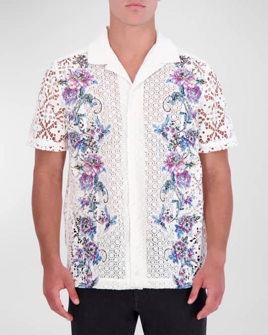 Robert Graham Men's Vine Vista Limited Edition Woven Short-Sleeve