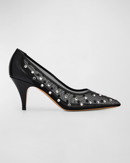 River Crystal Mesh Pumps
