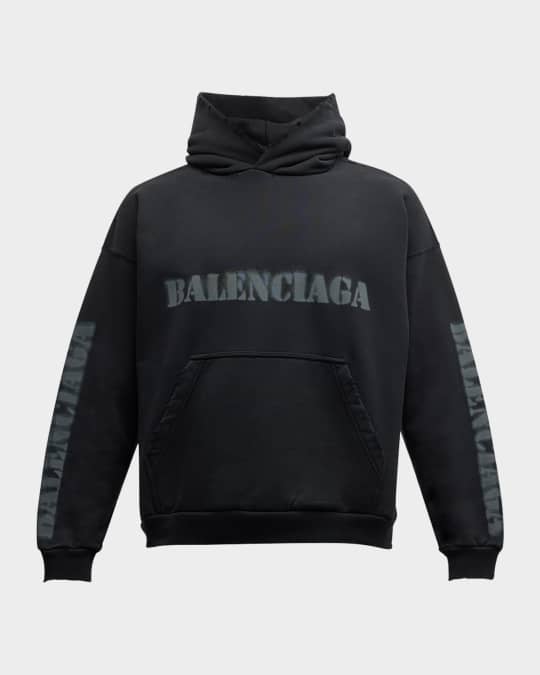Men's Fleece Stencil Logo Hoodie
