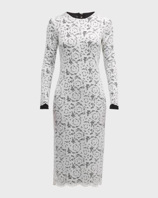 white magnolia lace midi dress THE MAGNOLIA MIDI DRESS  Mak Haus Boutique