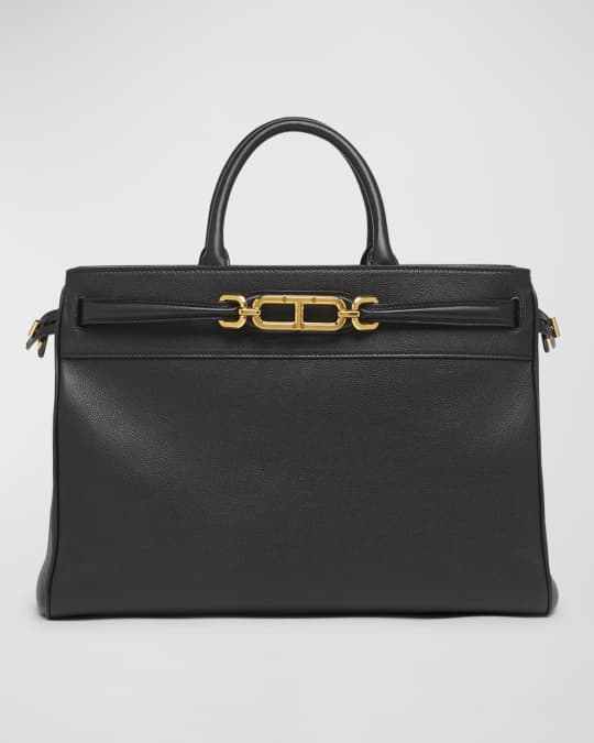 TOM FORD Large Top-Handle Bag in Leather | Neiman Marcus