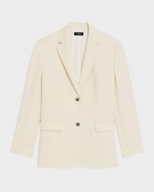 Theory Relaxed Admiral Crepe Jacket | David Jones