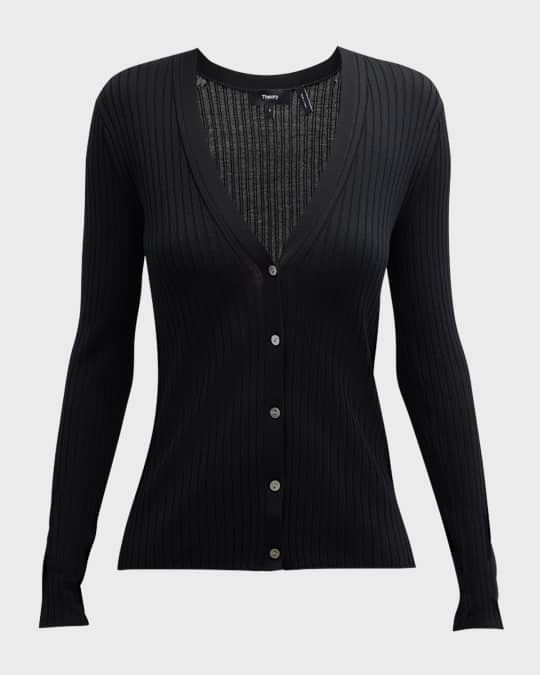 Theory ribbed cardigan on sale