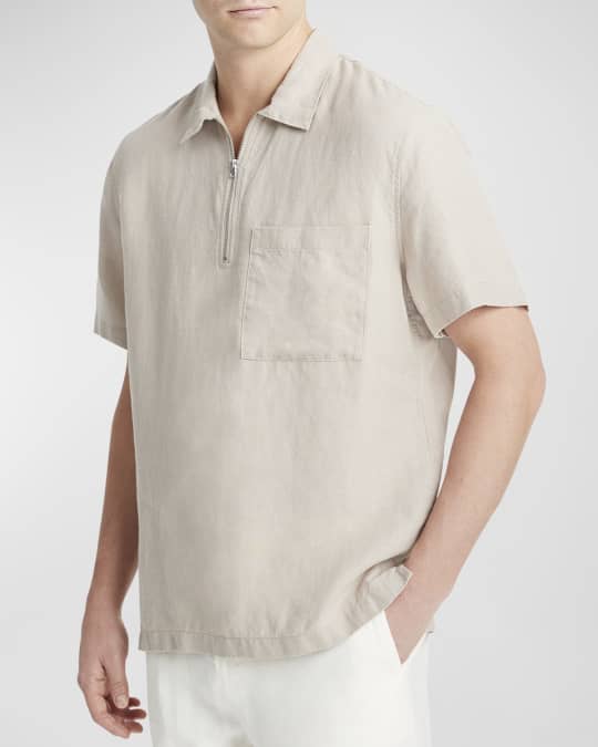 slim fit dress slacks Los Angeles Apparel RCP409 - Oxford Zip-Up Work Shirt - Shirts main image 1
