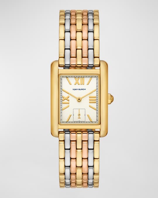 TORY BURCH トリーバーチ Gold Tone Stainless Steel ELEANOR Tory Burch The Eleanor Watch - Tri-Tone Stainless Steel
