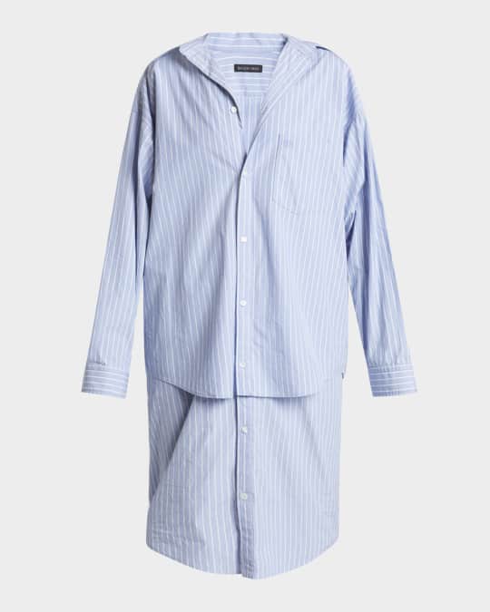 Balenciaga BB Classic Layered Shirt Dress | Neiman Marcus