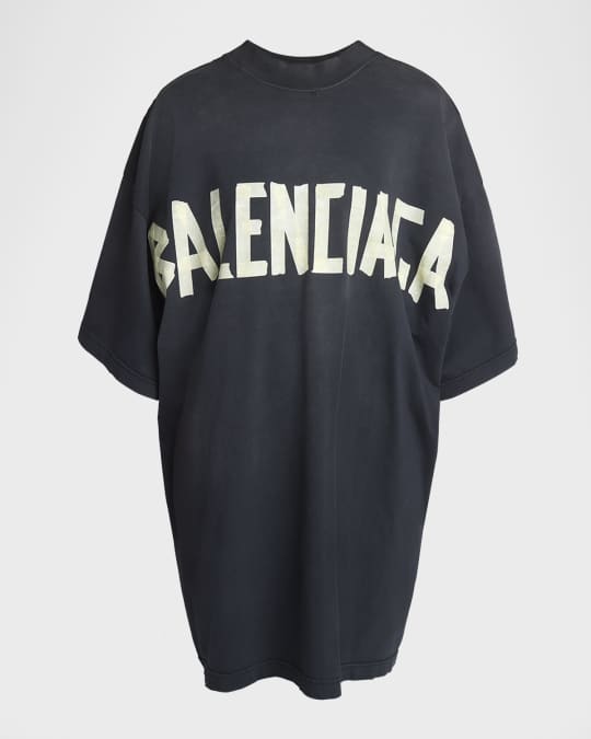 Balenciaga Tape Type Double Front T-Shirt Oversized | Neiman Marcus