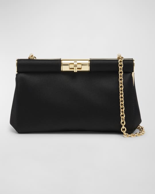 クラッチバッグ DOLCE & GABBANA MARLENE SMALL CHAIN CLUTCH IN SATIN Dolce&Gabbana Marlene Small Flower-Print Clutch Bag | Neiman