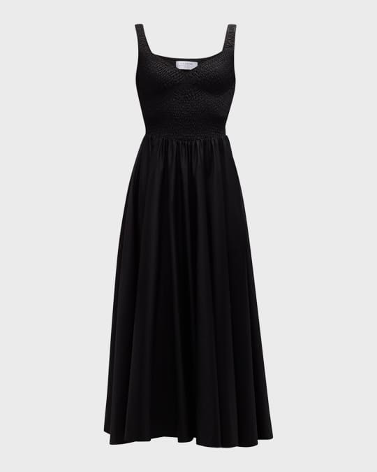 la ligne black dress Black / 8 La Ligne Black Gathered Acetate Viscose Dress sz 8 main image 1
