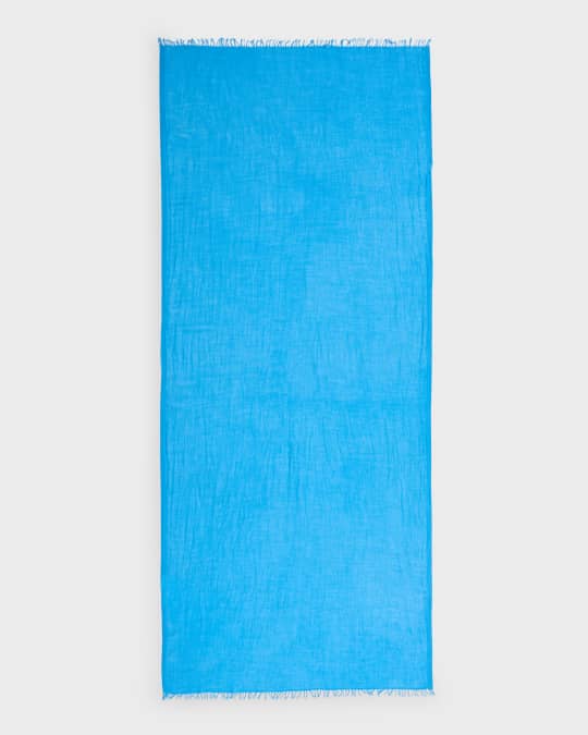Fringed Cashmere & Silk Scarf 