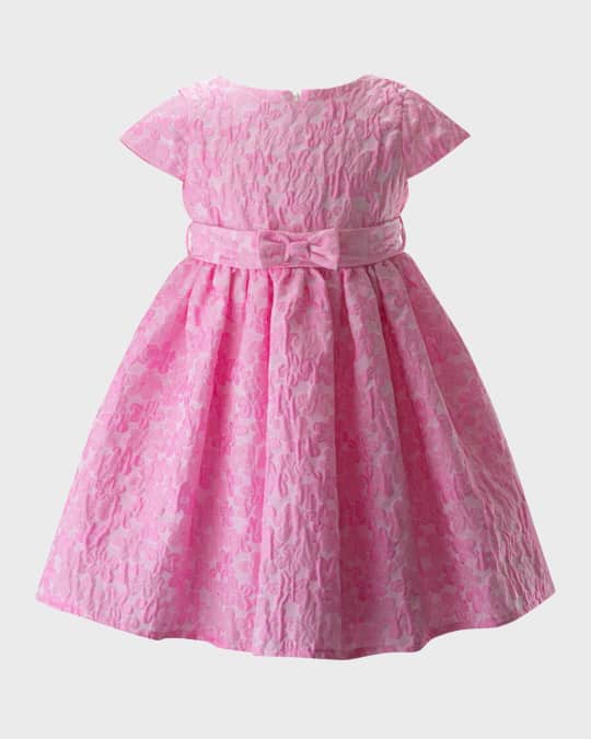 Rachel Riley Girl's Daisy Damask Party Dress, Size 2-10 | Neiman Marcus