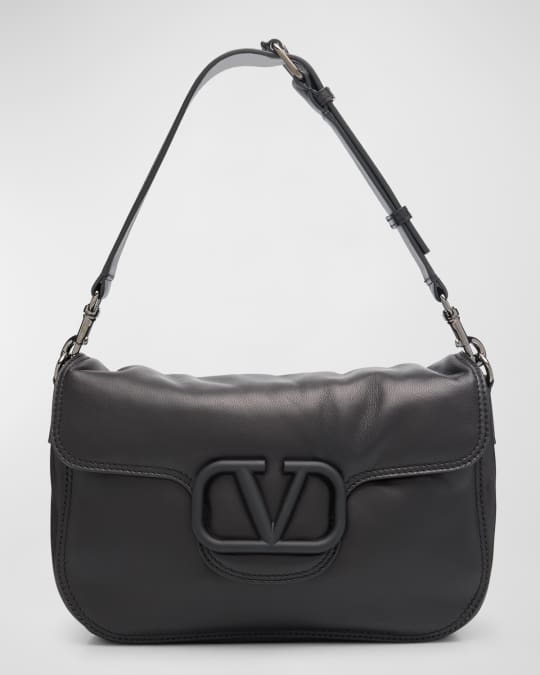 Valentino Garavani Men's All Time Noir Leather Shoulder Bag
