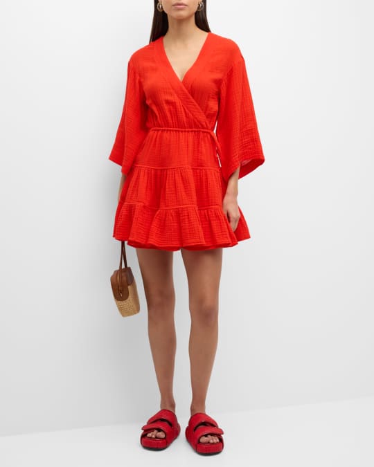a line mini dress Pink Spaghetti Strap A Line Mini Dress S