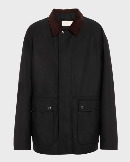 THE ROW Frank Corduroy-Collar Cashmere Jacket | Neiman Marcus