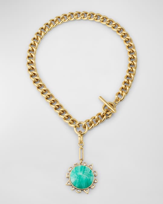 Odyssey Y Necklace, Green