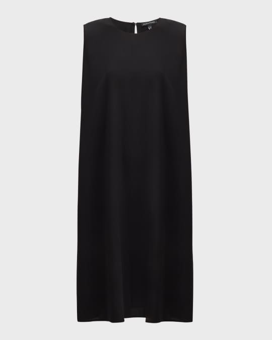 Eileen Fisher Sleeveless Georgette Crepe Midi Tank Dress Neiman Marcus