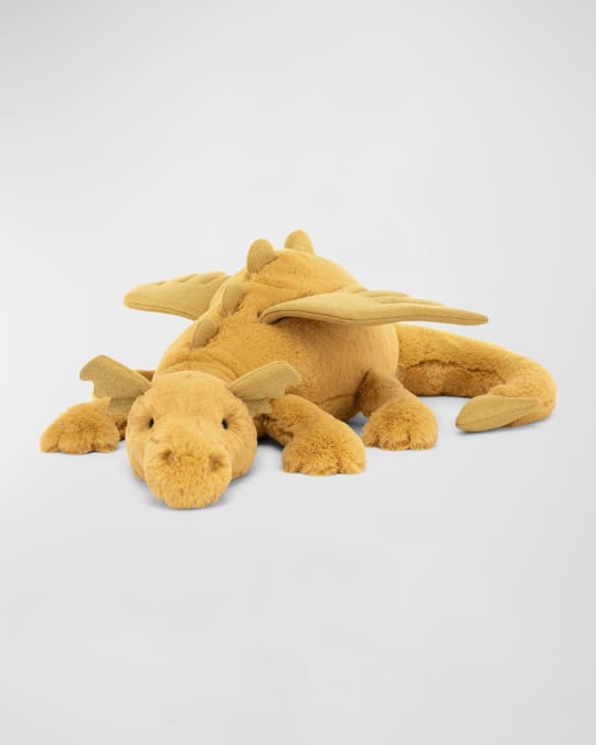  ゴールドドラゴンHuge Golden Dragonぬいぐるみ Jellycat Golden Dragon Huge Stuffed Animal | Neiman Marcus