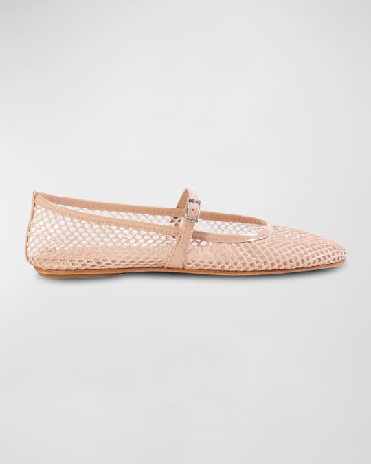 Mika Net Mary Jane Ballerina Flats