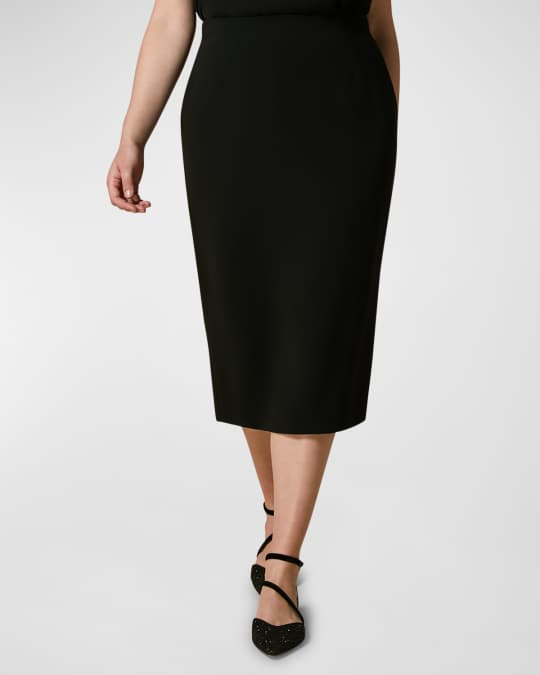 Marina Rinaldi Plus Size Lazise Cady Pencil Skirt | Neiman Marcus
