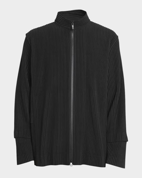 Men's Pleated Cargo Zip Jacket