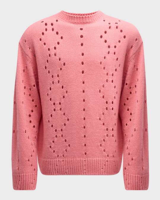 Men's Oversized Holey Sweater