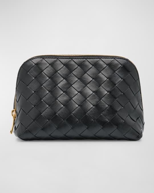 Bottega Veneta Medium Half Moon Beauty Pouch Bag | Neiman Marcus