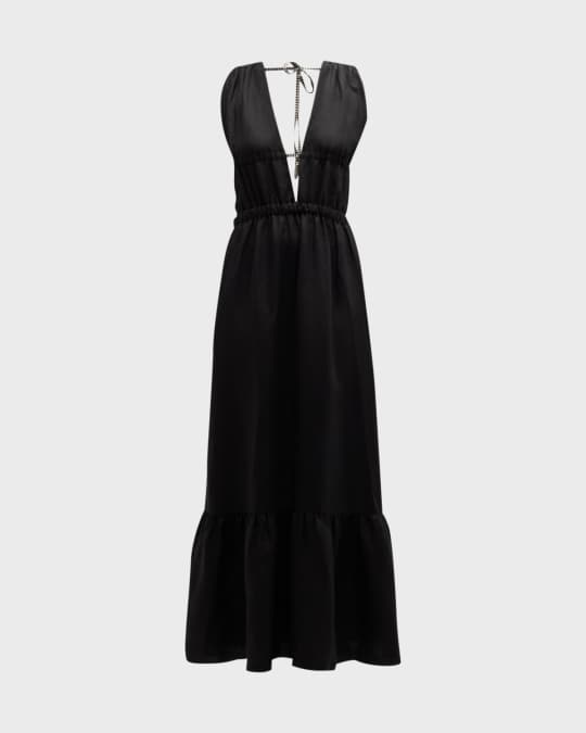 Lelisa V-Neck Maxi Dress