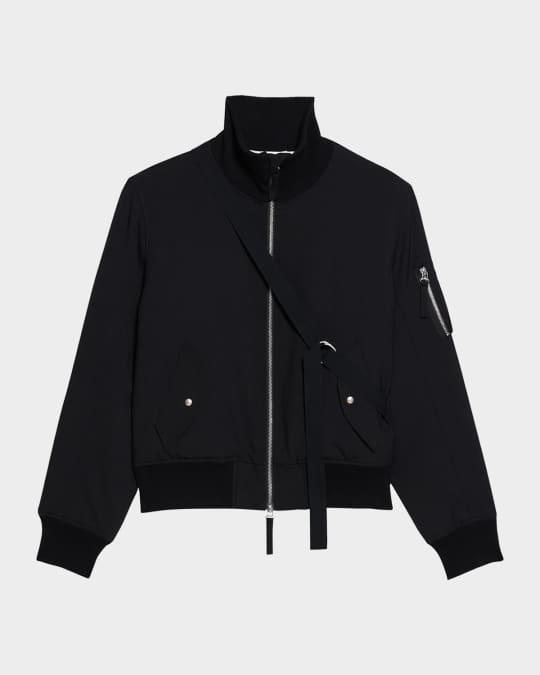 Helmut Lang Men's Seatbelt Bomber Jacket | Neiman Marcus