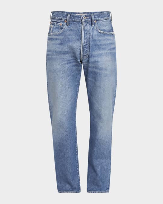 Valentino Garavani Men's V Logo Straight-Leg Jeans | Neiman