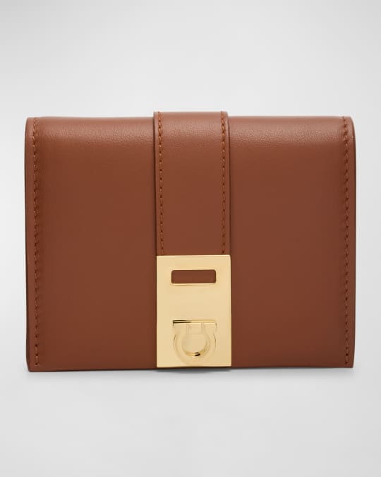 【FERRAGAMO】HUG COMPACT WALLET Hug compact two-tone wallet - Women | Ferragamo