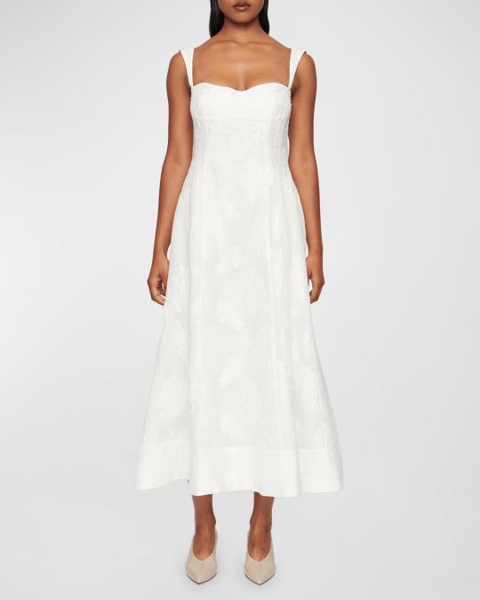 clea emilia jacquard midi dress CLEA Emilia Jacquard Midi Dress