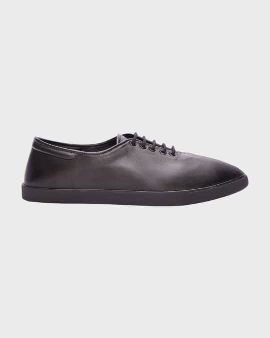 靴 THE ROW sam sneaker THE ROW Sam Leather Tennis Sneakers | Neiman Marcus