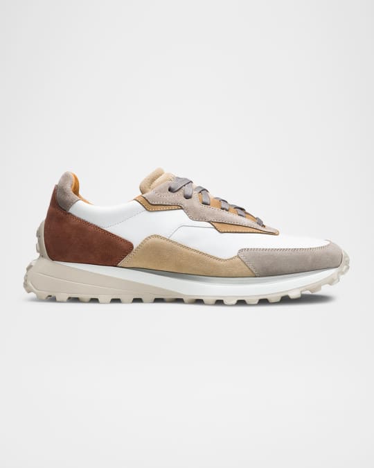 Men's Onyx Lugged Suede Runner Sneakers