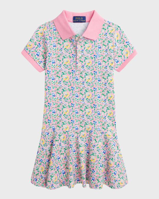 ralph lauren floral mesh dress Polo Ralph Lauren Big Girls Plaid Floral Stretch Mesh Polo Dress