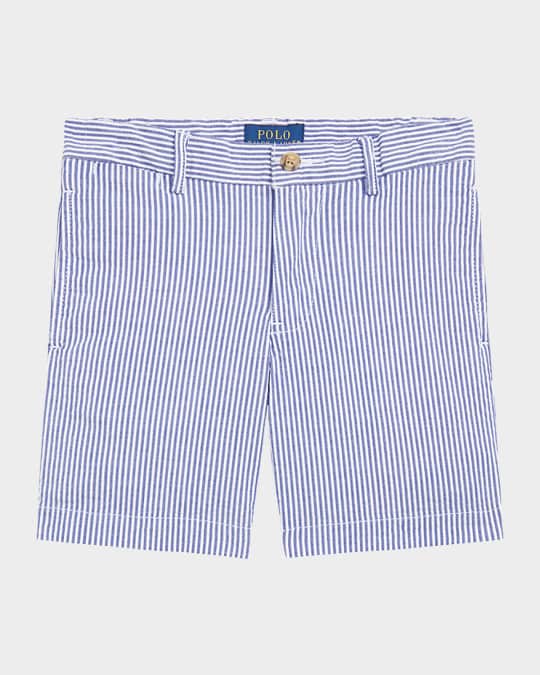 Ralph Lauren Childrenswear Boy s Boy s Seersucker Preppy Shorts Size 2 7 Neiman Marcus