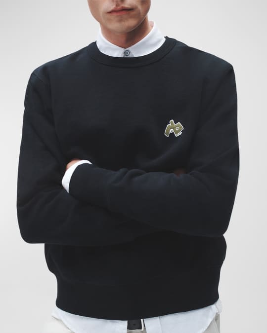 Rag&Bone 黒スウェット Rag & Bone Men's RB Monster Sweatshirt | Neiman Marcus