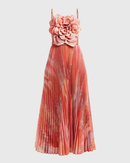 Dominique Pleated A-Line Convertible Gown