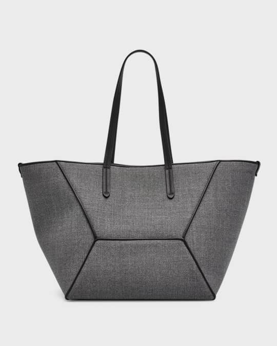 【関税＆送料込み】Brunello Cucinelli 'Bc Duo' Shopping Bag Brunello Cucinelli BC Duo Medium Shopper Wool Tote Bag