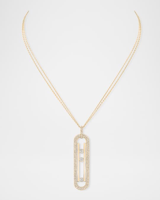 Move 10th Anniversary 18K Yellow Gold Long Necklace