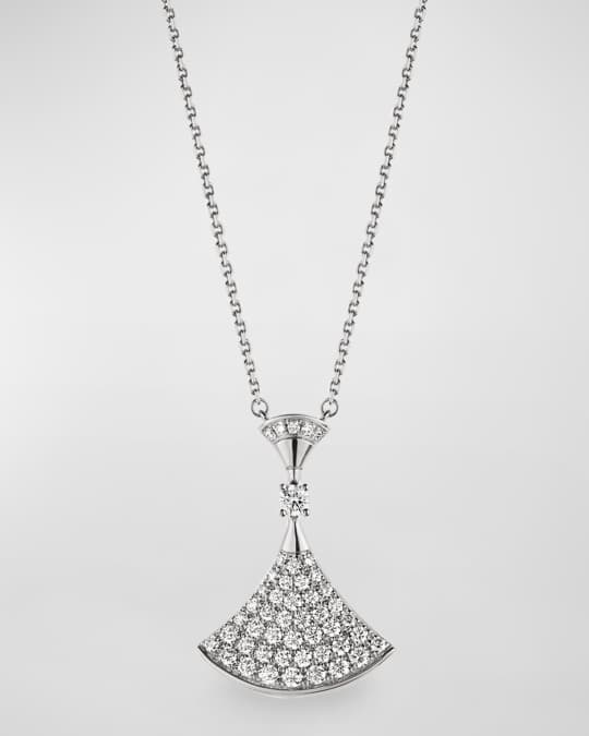 Divas' Dream Diamond Pendant Necklace in 18k White Gold