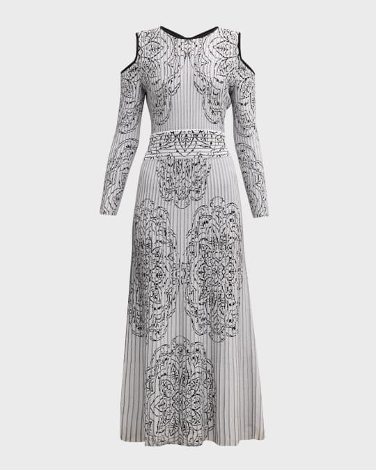 Mika Jacquard One Shoulder Stretch Maxi Dress main image 1