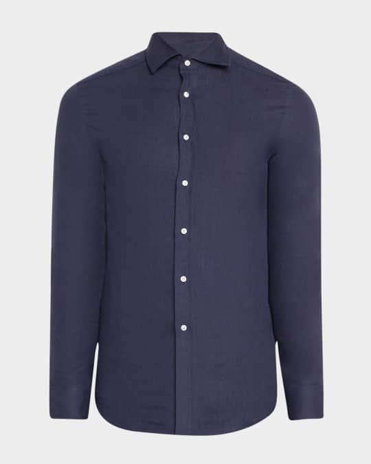Ralph Lauren purple label リネンシャツ イタリア製 Ralph Lauren Purple Label リネンシャツ | ブルー | FARFETCH JP