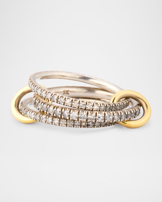 Haidee SG Gris 18K Gold and Sterling Silver Diamond Ring