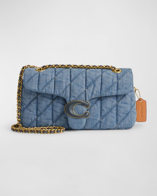 Denim quilted bag hot sale