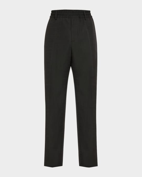 Men's Wool Linen Blend Trousers 